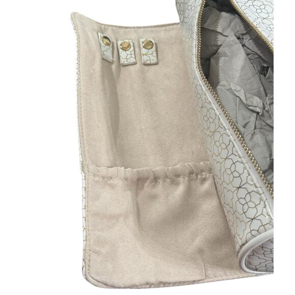 NWT! Kendra Scott Travel Jewelry Roll in White and Gold - Picture 8 of 8